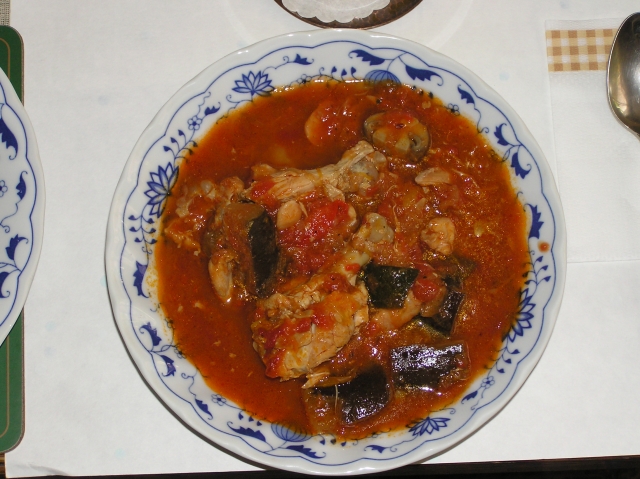 鶏モモ肉と夏野菜のトマト煮