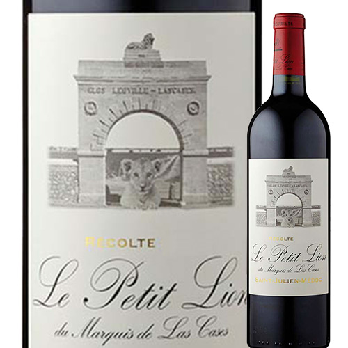 ル・プティ・リオン・デュ・マルキ・ド・ラス・カーズ 2015年 フランス ボルドー 赤ワイン フルボディ 750ml