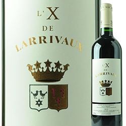 Ｘ ド・ラリヴォ 2015年 フランス ボルドー 赤ワイン フルボディ 750ml
