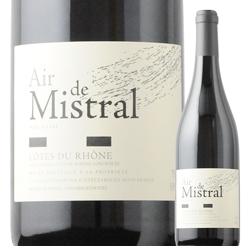 コート・デュ・ローヌ・エール・ド・ミストラル・ルージュ カーヴ・デステザルグ 2022年 フランス ローヌ 赤ワイン フルボディ 750ml