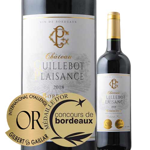 シャトー・ギルボ・プレザンス 2018年 フランス ボルドー 赤ワイン フルボディ 750ml