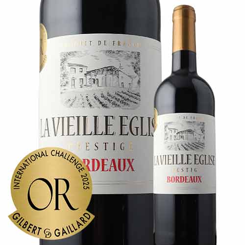 ラ・ヴィエイユ・エグリーズ・プレステージ 2024年 フランス ボルドー赤ワイン フルボディ 750ml
