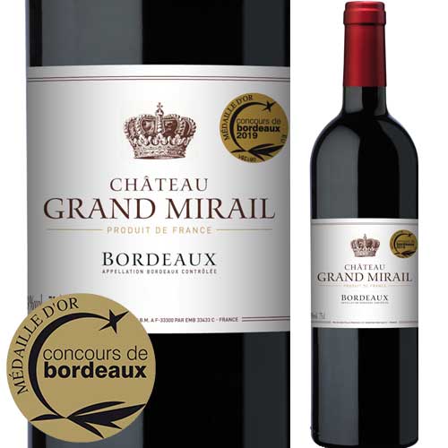 シャトー・グラン・ミライユ 2018年 フランス ボルドー 赤ワイン フルボディ 750ml