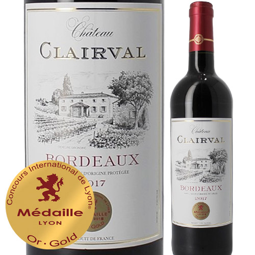 シャトー・クレルヴァル 2017年 フランス ボルドー 赤ワイン フルボディ 750ml