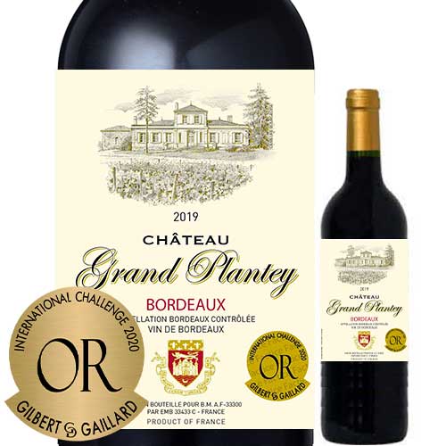 シャトー・グラン・プランテ 2019年 フランス ボルドー 赤ワイン フルボディ 750ml