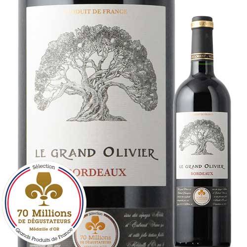 ル・グラン・オリヴィエ 2018年 フランス ボルドー 赤ワイン フルボディ 750ml