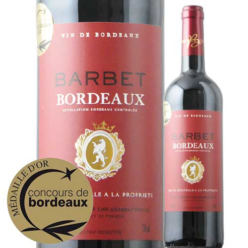 バルベ 2019年 フランス ボルドー 赤ワイン フルボディ 750ml