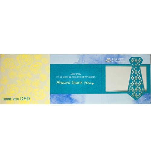 ソムリエギフト父の日メッセージカード　レーザー加工　父の日　60×180mm　20-1912