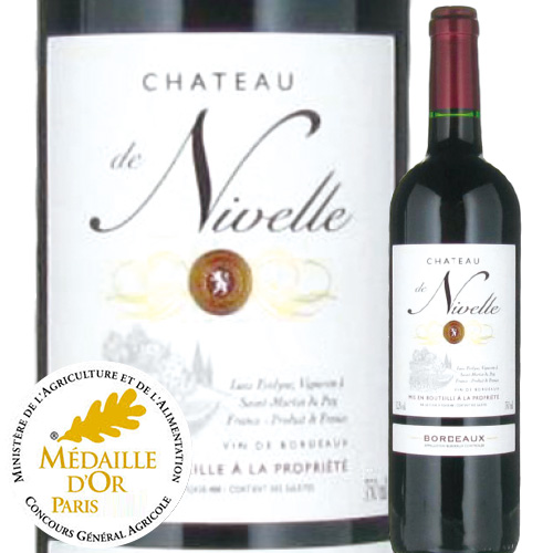 シャトー・ド・ニヴェル 2018年 フランス ボルドー 赤ワイン フルボディ 750ml