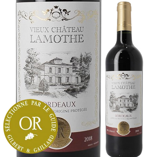 【店内全品33%OFFクーポン配布中!】ヴュー・シャトー・ラモット 2018年 フランス ボルドー 赤ワイン フルボディ 750ml