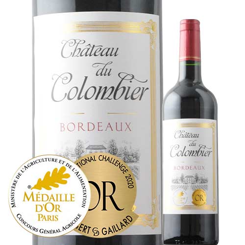 シャトー・デュ・コロンビエ 2019年 フランス ボルドー 赤ワイン フルボディ 750ml