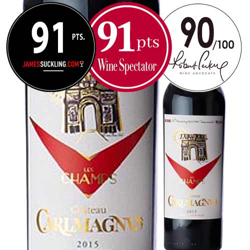 「アウトレット特価」シャトー・カルルマニュス 2015年 フランス ボルドー 赤ワイン フルボディ 750ml　【s2603】　