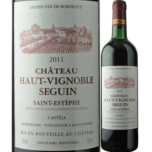 シャトー・オー・ヴィニョーブル・セガン 2011年 ボルドー・サン・テステフ 赤ワイン フルボディ 750ml