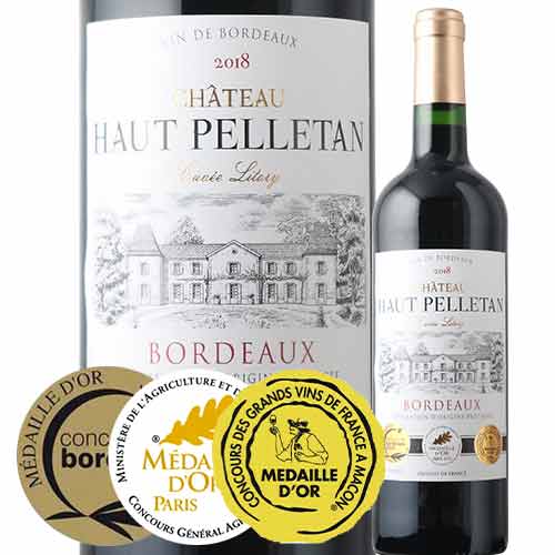 シャトー・オー・ペルタン・キュヴェ・リトリー 2018年 フランス ボルドー 赤ワイン フルボディ 750ml