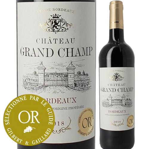 シャトー・グラン・シャン 2018年 フランス ボルドー 赤ワイン フルボディ 750ml